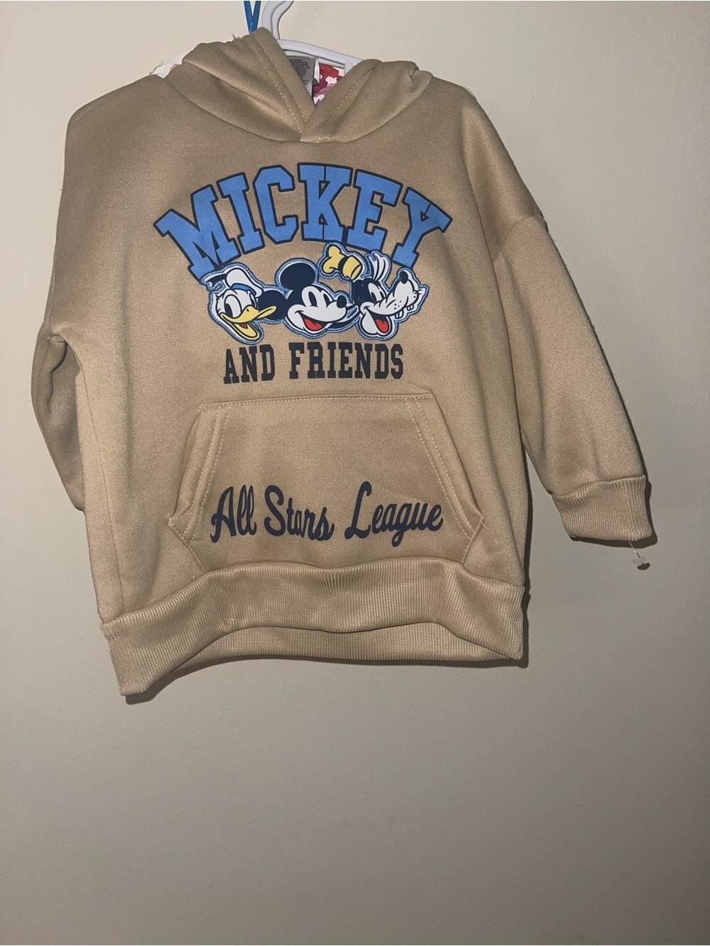 Mickey and Friends Beige Hoodie for Kids - All Stars League
